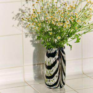 Splash Vase Roll Neck XS - Coffee and White